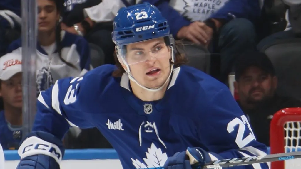 Matthew Knies of the Toronto Maple Leafs