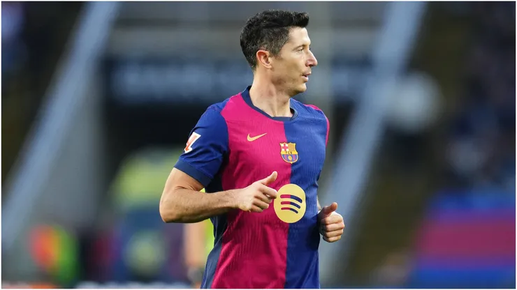 Robert Lewandowski of FC Barcelona