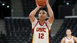 JuJu Watkins #12 of the USC Trojans