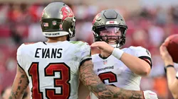 Baker Mayfield and Mike Evans, players of the Tampa Bay Buccaneers