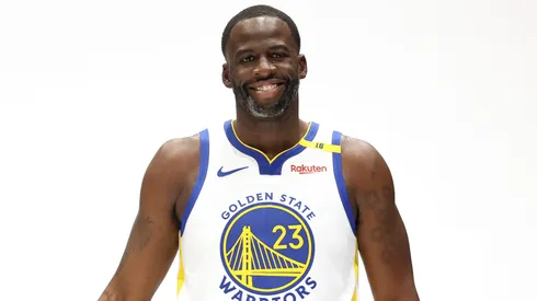 Draymond Green #23 of the Golden State Warriors poses for the media during the Warriors Media Day at Chase Center on September 30, 2024.