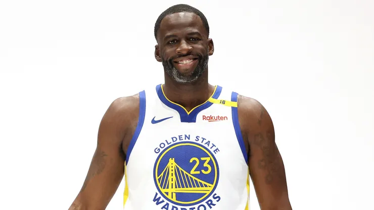 Draymond Green #23 of the Golden State Warriors poses for the media during the Warriors Media Day at Chase Center on September 30, 2024.