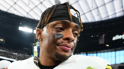 Justin Fields quarterback of the Pittsburgh Steelers