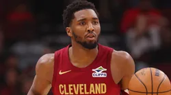 Donovan Mitchell of the Cleveland Cavaliers during an NBA game.