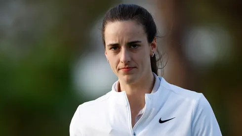 Caitlin Clark looks on fromthe fifth hole prior to The ANNIKA driven