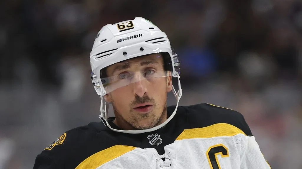 Brad Marchand #63 of the Boston Bruins
