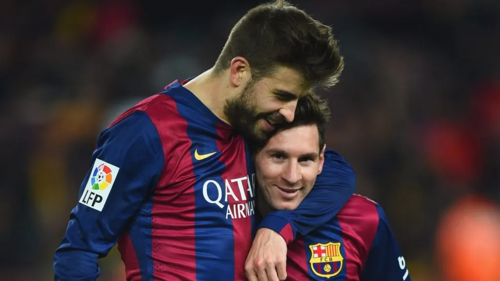 gerard pique and messi