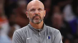 Head coach Jason Kidd of the Dallas Mavericks reacts during the second half of the NBA game against the Phoenix Suns at Footprint Center on October 26, 2024 in Phoenix, Arizona. The Suns defeated the Mavericks 114-102.