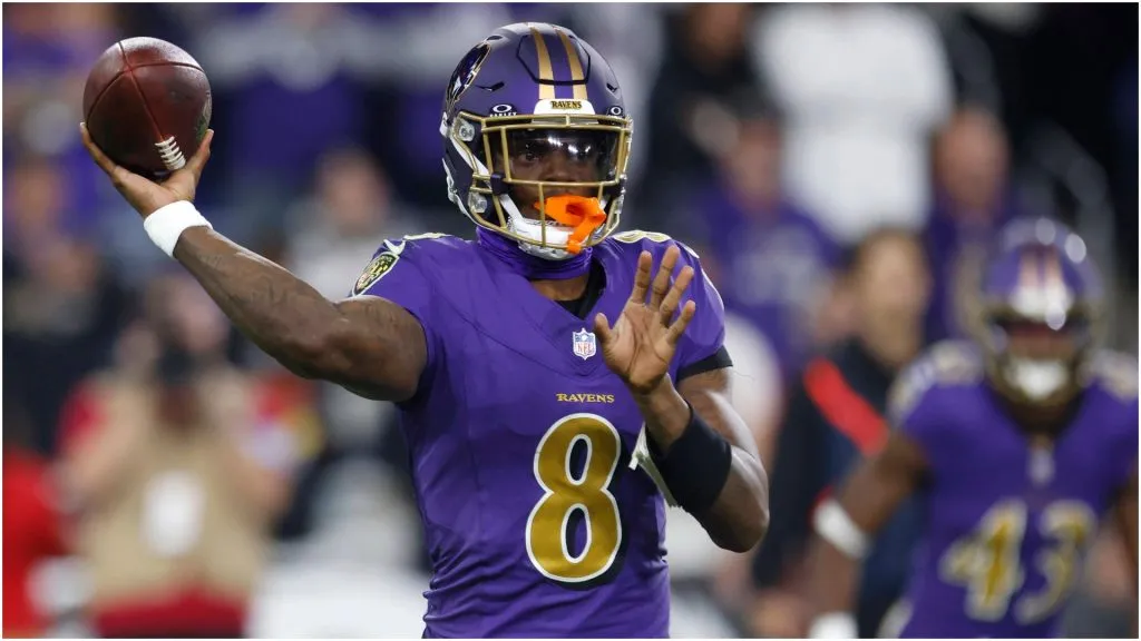 Lamar Jackson of the Baltimore Ravens