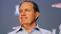 Head coach Bill Belichick of the New England Patriots speaks with the press during the New England Patriots Media Availability during Super Bowl LII week at the Mall of America on January 30, 2018 in Bloomington, Minnesota.The New England Patriots will face the Philadelphia Eagles in Super Bowl LII on February 4th.