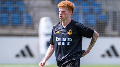 Jeremy De Leon of Puerto Rico training with his club Real Madrid Castilla