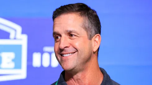 John Harbaugh head coach of the Baltimore Ravens