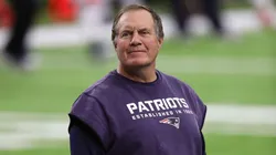 Head coach Bill Belichick of the New England Patriots looks on during warm-ups prior to Super Bowl 51 against the Atlanta Falcons at NRG Stadium on February 5, 2017.