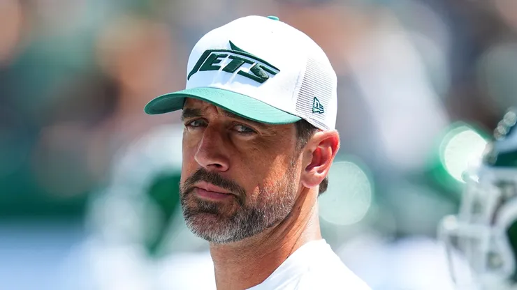 Aaron Rodgers quarterback of the New York Jets.