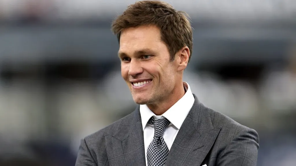 Tom Brady, former NFL quarterback, looks on before the Detroit Lions play the Dallas Cowboys at AT&T Stadium on October 13, 2024. (Source: Ron Jenkins/Getty Images)