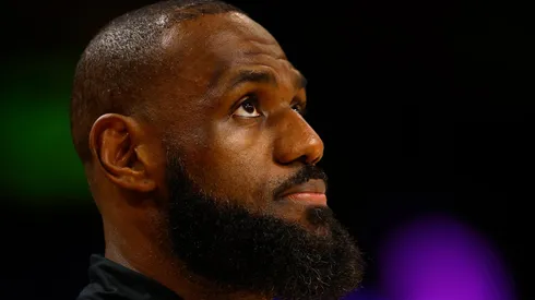 LeBron James #23 of the Los Angeles Lakers at Crypto.com Arena on November 10, 2024 in Los Angeles, California.