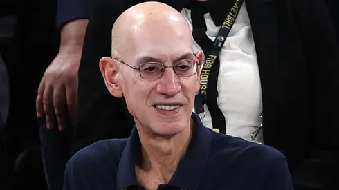 Commissioner, Adam Silver attends the Women's Gold Medal game between Team France and Team United States on day sixteen of the Olympic Games Paris 2024 at Bercy Arena on August 11, 2024 in Paris, France.