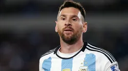 Lionel Messi of Argentina looks on during a FIFA World Cup 2026 Qualifier match.