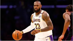 LeBron James of the Los Angeles Lakers
