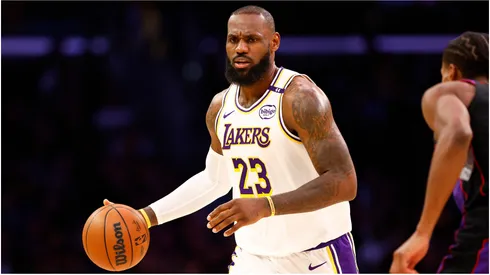 LeBron James of the Los Angeles Lakers