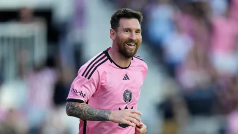 Lionel Messi ionel Messi #10 of Inter Miami CF celebrates after scoring