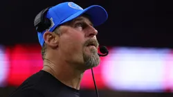 Head coach Dan Campbell of the Detroit Lions looks on during the third quarter against the Houston Texans at NRG Stadium on November 10, 2024 in Houston, Texas.
