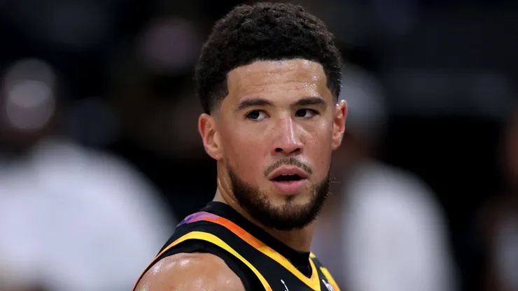 Devin Booker #1 of the Phoenix Suns.