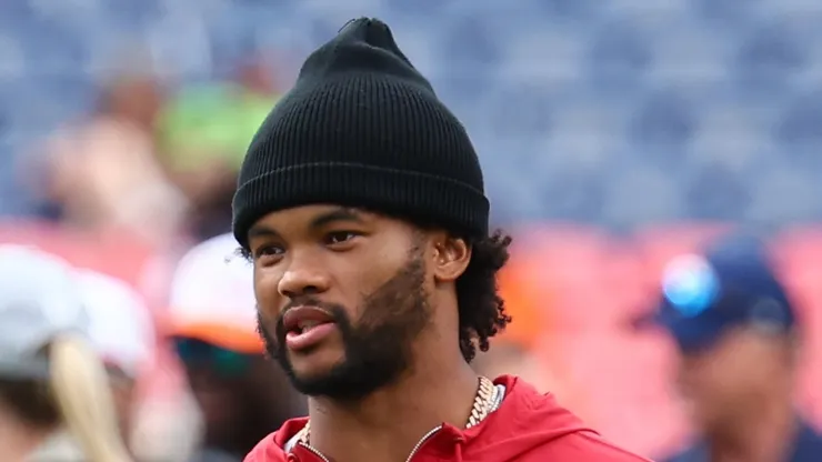 Kyler Murray #1 of the Arizona Cardinals walks off the field after a preseason game against the Denver Broncos at Empower Field At Mile High on August 25, 2024 in Denver, Colorado.