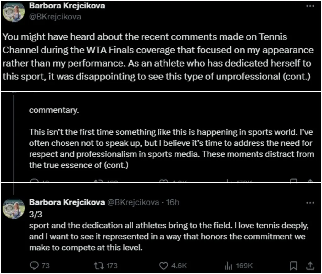 barbora krecijkova x posts