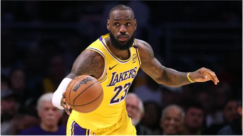 LeBron James of the Los Angeles Lakers