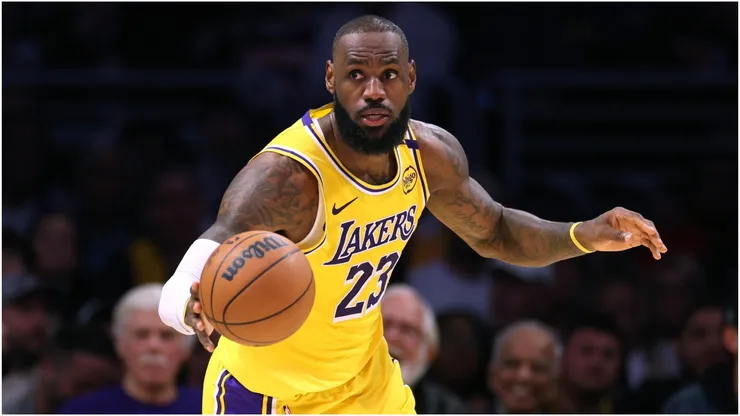LeBron James of the Los Angeles Lakers