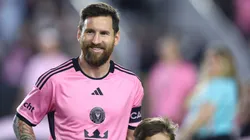 Lionel Messi #10 of Inter Miami looks on before the match against Atlanta United