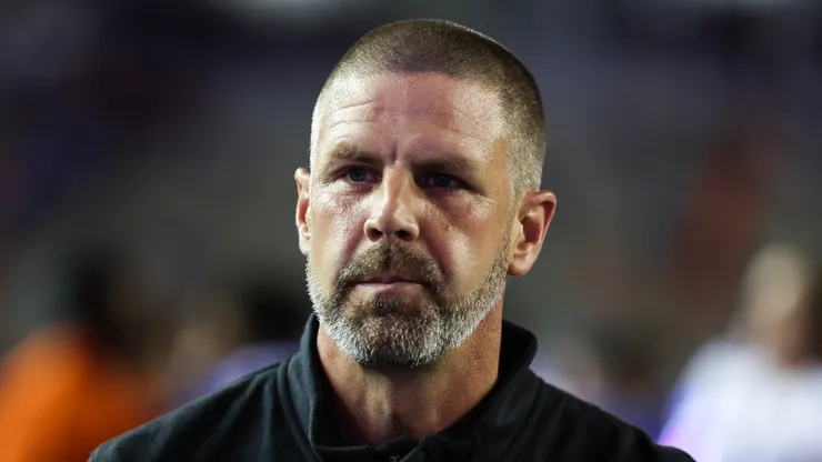 Head Coach Billy Napier of the Florida Gators looks on after the Florida Gators spring football game at Ben Hill Griffin Stadium on April 13, 2023 in Gainesville, Florida.
