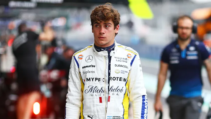 Franco Colapinto of Argentina and Williams walks in the Pitlane during Sprint Qualifying