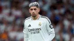 Fede Valverde of Real Madrid looks on during the UEFA Champions League 2024/25 League