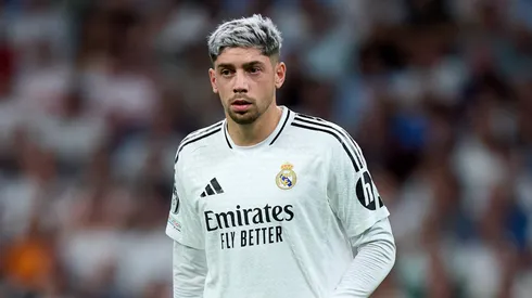 Fede Valverde of Real Madrid looks on during the UEFA Champions League 2024/25 League