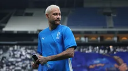 Neymar of Al-Hilal looks on prior to the AFC Champions League Elite match between Al-Hilal and Esteghlal at Kingdom Arena on November 04, 2024 in Riyadh, Saudi Arabia.