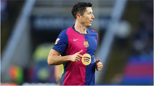 Robert Lewandowski of FC Barcelona