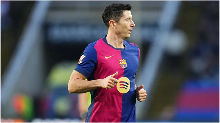 Robert Lewandowski of FC Barcelona