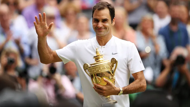 Roger Federer won his last Wimbledon title in 2017
