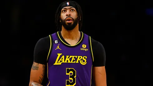 Anthony Davis #3 of the Los Angeles Lakers at Crypto.com Arena