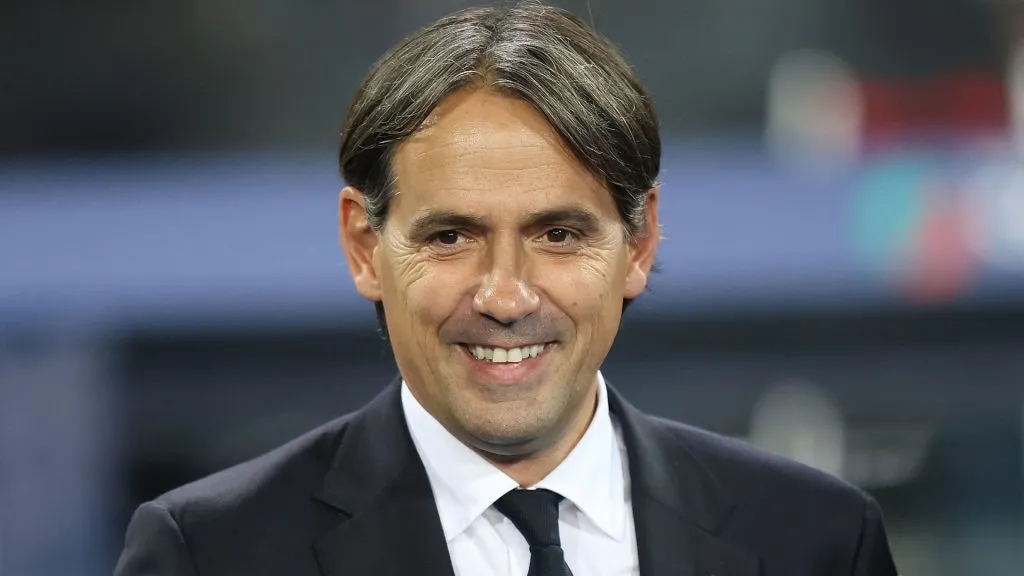 Simone Inzaghi manager of FC Internazionale reacts before the Serie A match between Empoli and FC Internazionale at Stadio Carlo Castellani on October 30, 2024. (Source: Gabriele Maltinti/Getty Images)