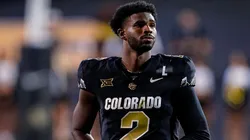 Colorado Buffaloes quarterback Shedeur Sanders (2) relaxes during a timeout in the second half of the football game between Colorado and North Dakota State in Boulder, CO.