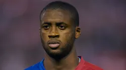 Toure Yaya of Barcelona looks on before the Copa del Rey final match between Barcelona and Athletic Bilbao