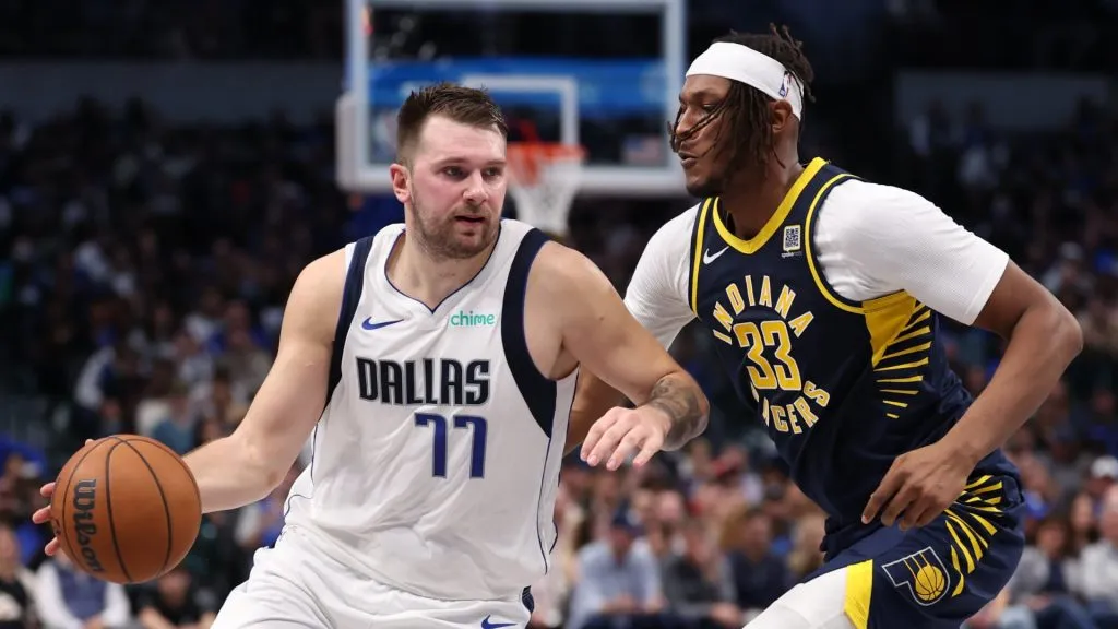 Luka Doncic dribbling