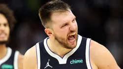 Luka Doncic playing with the Dallas Mavericks against the Minnesota Timberwolves on October 29, 2024.