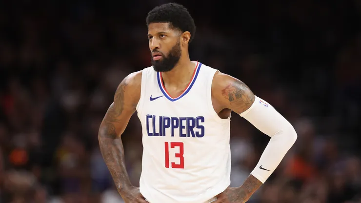 Paul George #13 of the LA Clippers during the second half of the NBA game at Footprint Center
