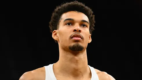 Victor Wembanyama #1 of the San Antonio Spurs