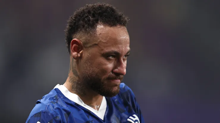 Neymar looks on after the AFC Champions League Elite match between Al Ain and Al-Hilal