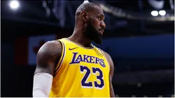 LeBron James of the Los Angeles Lakers